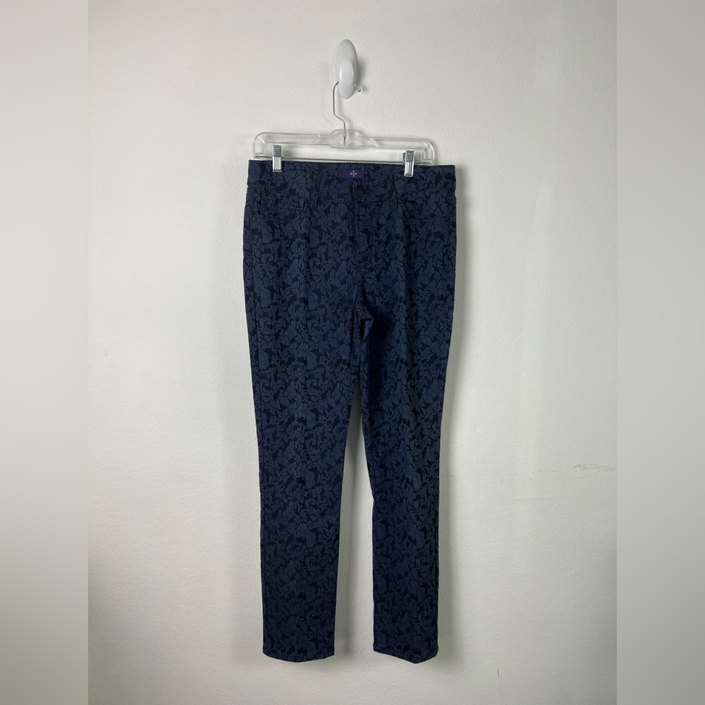 NYDJ Jacquard Skinny Legging Blue Jeans